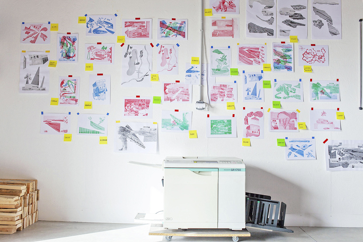 Photo de l’atelier Cut-Paste-Print de Système Sensible