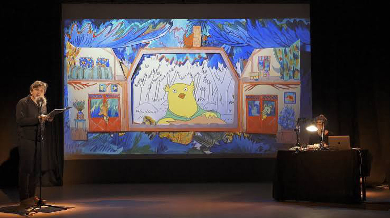 Vue du spectacle dessiné Coco Mocote