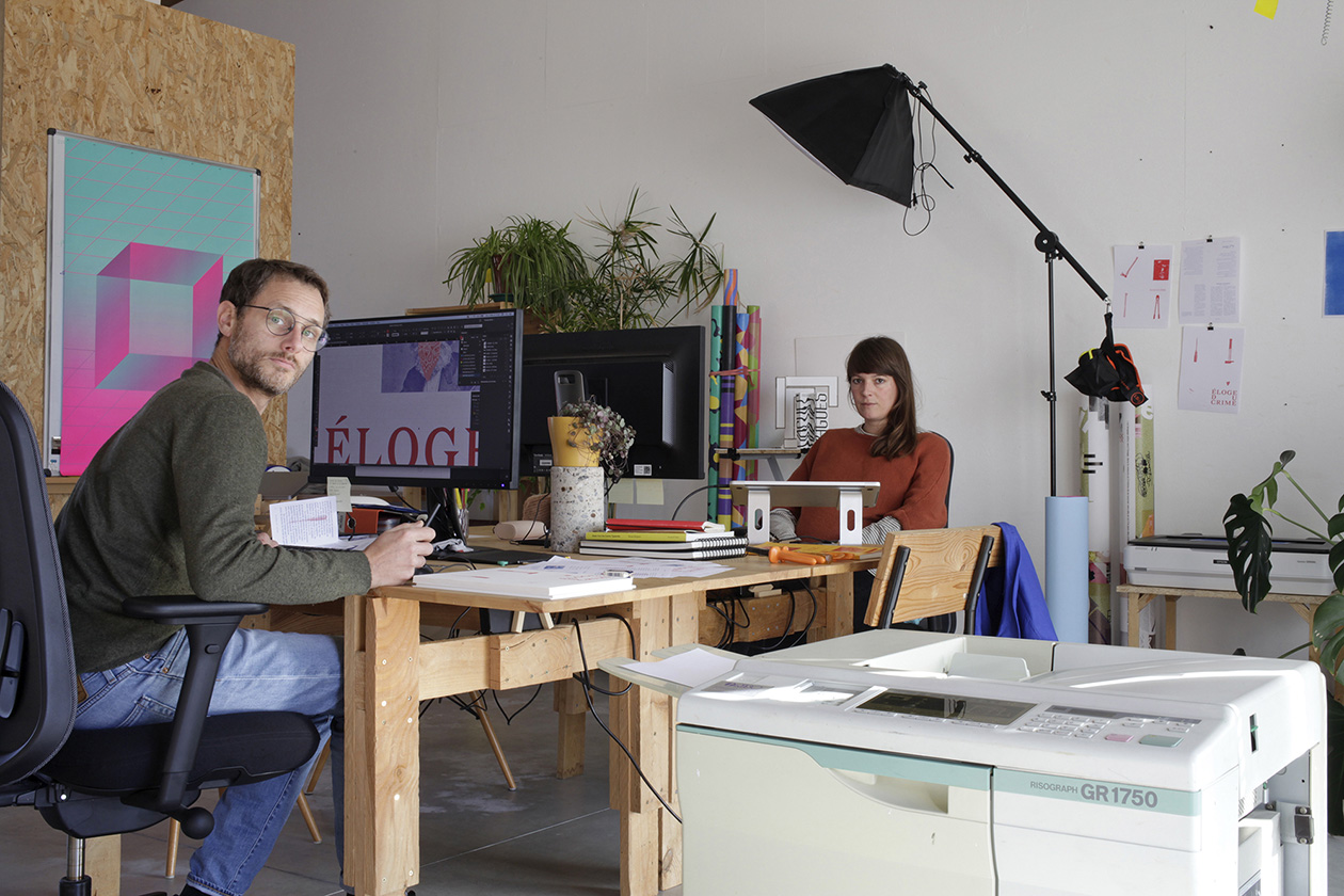 Portrait de Charlotte Gauvin et matthieu Meyer de l'atelier Système Sensible